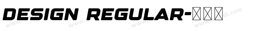 Design Regular字体转换